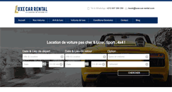 Desktop Screenshot of luxe-car-rental.com
